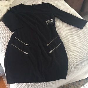 Black express midi dress